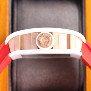 Top 052 <b>Watch</b> White Ceramic Red Skull Tonneau <b>Case</b> Long Range Men's Hip Hop Personalized Mechanical <b>Watch</b> - Product Image 4