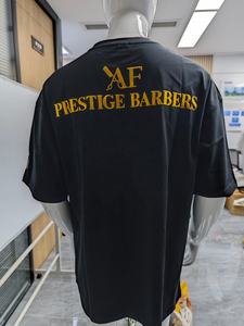 T-shirts brodés personnalisés pour hommes Broderie colorée T-shirt en coton Vêtements T-shirt à manches courtes pour hommes - Product Image 2