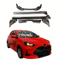 Nuevo Diseño para Toyota Yaris 2020-2023, Kit de Carrocería con Parachoques Delantero de Plástico ABS, Alerones Laterales, Sin Color