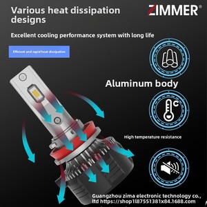 Zimmer E55 siêu sáng tự động <span class=keywords><strong>Led</strong></span> Đèn Pha 6000K màu <span class=keywords><strong>LED</strong></span> xe đèn bóng đèn - Product Image 5