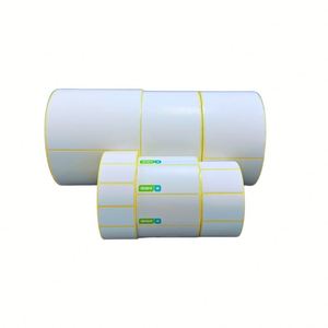 Etiquetas de Código de Barras de Transferencia Térmica Adhesivas Impermeables de 50.8mm X 25.4mm, 2x1, Blancas, 100% Pulpa de Madera, Rollos de Etiquetas para Embalaje Personalizadas - Product Image 4