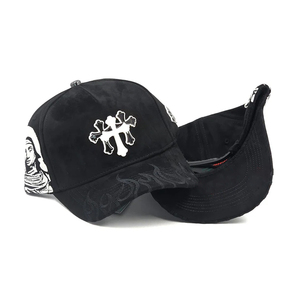 <span class=keywords><strong>Gorras</strong></span> de Béisbol Personalizadas de Gamuza de 5 Paneles con Visera Curva del Fabricante <span class=keywords><strong>Gorras</strong></span> Angel Azul Monkey - Product Image 2