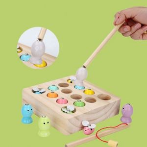 Jouets de pêche magnétiques en bois pour enfants de 3, 4 et 5 ans, superbes cadeaux pour les tout-petits - Product Image 2