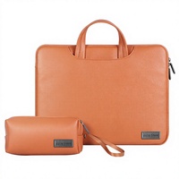 Sac pour ordinateur portable Apple 15 pouces exclusif transfrontalier, étui antichoc grande capacité pour ordinateur portable, housse en PU de qualité supérieure