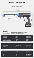 Pistolet à eau électrique professionnel 1000W haute pression en ABS pour lavage de voiture, nettoyage de vélo, irrigation agricole, buse réglable