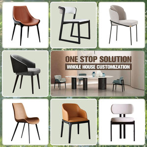 Chaises de salle à manger ergonomiques modernes et minimalistes, fauteuils légers, mobilier de maison, villa, cuisine, salon - Vente en gros en gros de plusieurs unités - Product Image 6