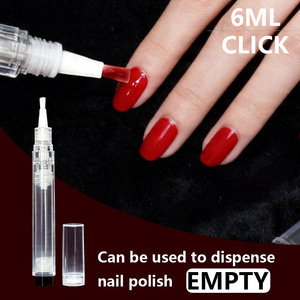 Stylo applicateur d'huile à cuticules 6 ml, rechargeable, transparent, réutilisable, avec brosse, pour ongles et cosmétiques - Product Image 6
