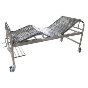 Cama de enfermería ajustable con manivela simple o doble de acero inoxidable médico de alta resistencia para uso hospitalario y psiquiátrico - Product Image 2