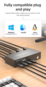 Commutateur <span class=keywords><strong>KVM</strong></span> HDMI SYONG (2 entrées, 2 sorties) - Prend en charge l'affichage double écran pour deux ordinateurs utilisant un seul <span class=keywords><strong>clavier</strong></span> et une <span class=keywords><strong>souris</strong></span> - Product Image 6
