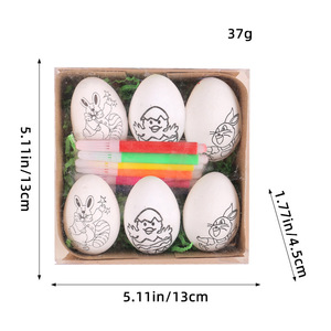 Œufs de Pâques en plastique peints à la main DIY pour la décoration de Pâques par <span class=keywords><strong>Jamie</strong></span> - Product Image 6