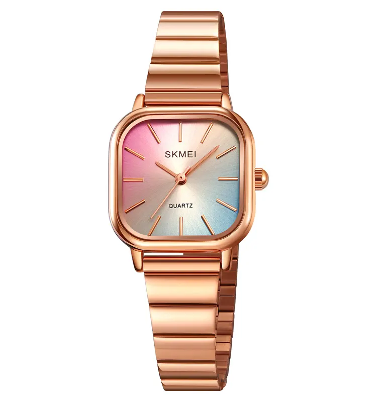 Montre Skmei 2190 tendance polyvalente avec petit boîtier de marque montre Quart pour femmes bracelet en acier inoxydable montres-bracelets pour filles