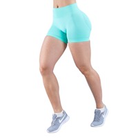 Shorts de sport personnalisés à taille haute en nylon à séchage rapide pour le yoga et l'entraînement, style cycliste