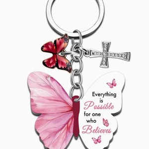 Llaveros de la Biblia, Mariposa de Perlas, Productos Cristianos, Accesorios, Colgante de Cruz, Joyería, Amuleto, Mini Llavero de la Biblia Sagrada, Venta al por Mayor - Product Image 4