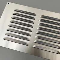 Grille de ventilation carrée en aluminium pour climatisation, coulissante ouverture/fermeture, type Hit & Miss