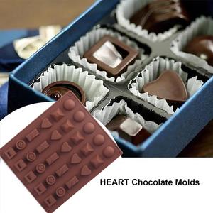 30 Cavity 5 Different Shape Silicon Resin <b>Mold</b> Silicone Ice Cube Tray Chocolate & Candy <b>Mold</b> <b>Cake</b> Tools - Product Image 5