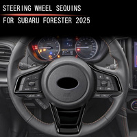 Bahan ABS 25-Subaru Forester kustom payet roda kemudi dekoratif aksesoris Interior mobil