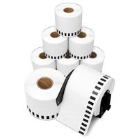 Étiquettes d'expédition thermiques directes Brother DK2205 DK2210 DK2211 DK2212 DK2605 DK2606 DK2705 DK2256 DK4205 Adhésives, imperméables, blanches