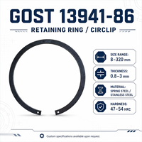 GOST 13941-86 105mm Russian Standard Retaining Ring for Shaft,spring Steel Material