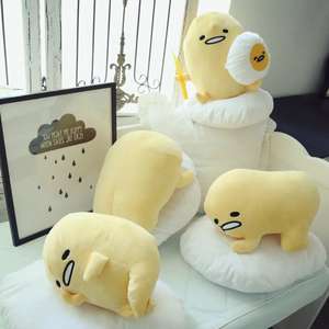 Japonés 7 pulgadas Gudetama dibujos animados Anime yema de huevo peluche bolas perezosas Super suave almohada de felpa para niños - Product Image 1