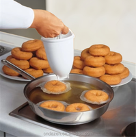 KZR Mini machine à beignets en plastique, distributeur de desserts, moule à beignets pour friture, outils de cuisson DIY, facile, rapide, portable, moule à gaufres arabes