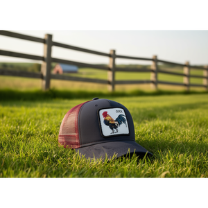 Gorra Trucker con Bordado de Gallo, Unisex, Ajustable, de Malla, 6 Paneles, Casual, de Poliéster y Algodón, para Adultos, para las Cuatro Estaciones - Product Image 2