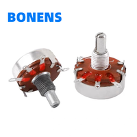 Potentiomètres rotatifs à double film de carbone Bonens WTH118 100-47k Tolerance 20%