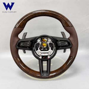 Für Porsche Pfirsichholz-Lenkrad Universell Passend für 997 981 996 991.1 911 <span class=keywords><strong>Boxer</strong></span> 887 Cayenne 958 996 997 987 958 Plug-and-Play - Product Image 4