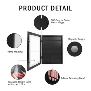 Nuova Cornice Magnetica per Bambini con Apertura Frontale per Cambiare Poster, <span class=keywords><strong>Foto</strong></span>, Disegni, Dipinti, Esposizione <span class=keywords><strong>di</strong></span> Opere d'Arte dei Bambini, Regalo - Product Image 4