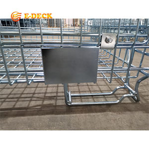 Taşıma Depolama İstiflenebilir Yer Tasarruflu Galvanizli Çelik Şarap Şişesi Depolama Kafesi - Product Image 3