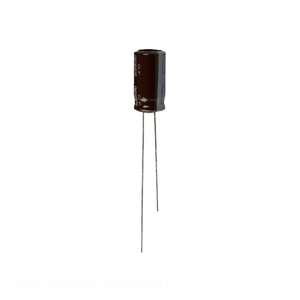 Condensateur à traversée de canal, à montage radial, en aluminium, 56 µF, 20 %, 35 V, EKY-350ELL560MF11D - Product Image 1