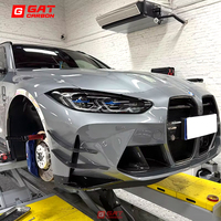 Aileron latéral de pare-chocs avant en carbone sec, type couteau à vent VK, lame d'air de tuning pour BMW G80 M3 G82 G83 M4, accessoires automobiles