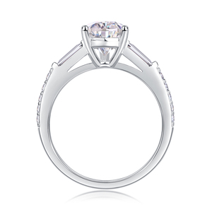 12981 gioielli di lusso classico 925 di moda in argento Sterling anello di nozze a forma di goccia d'acqua Moissanite classico anello di nozze - Product Image 2