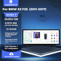 DUDUAUTO 12.3 "DUDU7 Autoradio Stéréo Intelligent Lecteur Multimédia Écran Autoradio Stéréo pour BMW X3 F25/X4 F26 NBT CIC