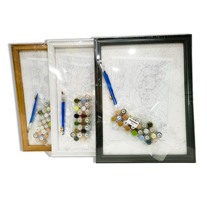 Dipinto a mano fai da te dipinto a olio con numeri su tela foto cornice su tela arte - Product Image 1