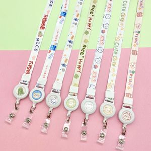 Cordón retráctil de dibujos animados personalizado, correa de cuello con impresión por sublimación, de tela de poliéster con logotipo personalizado - Product Image 2