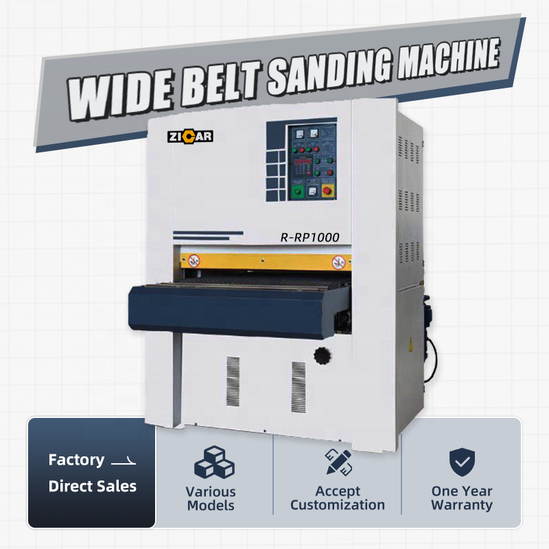 ZICAR калибровочный станок для шлифовки фанеры с широкой лентой для шлифовальной машины для обработки твердой древесины