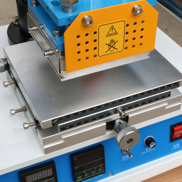 hot embossing machine for leather