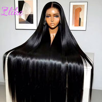 Peluca de Cabello Humano Vietnamita Virgen al por Mayor con Encaje Frontal, Sin Pegamento, 5x5, Encaje Suizo Transparente HD, Pelucas Frontales para Mujeres Negras