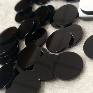 Disque en Agate Onyx Noir de 20 mm, Forme de Pièce de Monnaie, Double Face Polie, Pierre Naturelle, Épaisseur 2 mm, pour la Fabrication de Bijoux - Product Image 4