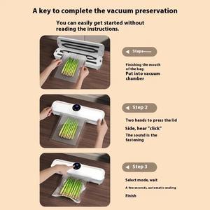 Nouvel appareil de cuisine domestique, machine à sceller automatique, mini scelleuse sous vide portable pour le stockage des aliments, machine d'emballage alimentaire - Product Image 6