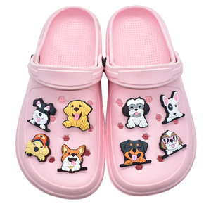 Charm per Scarpe Personalizzati in PVC a Forma di Testa di Bulldog Francese e Corgi per Decorazioni Kawaii - KLS N01 - Product Image 2