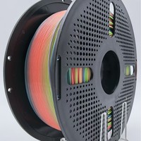 Filament d'imprimante 3D PETG transparent pour l'hiver, PLA PETG arc-en-ciel 1,75 mm/1 kg, matière première de filament transparent