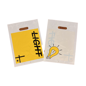 Premium Quality CLEAR Die-Cut Handle Plastic <b>Bag</b> for Fashion or Gift Shop Use - Product Image 2