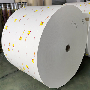 Hersteller Preis PE beschichtete Papierrolle für Rohmaterial für Kaffee-und Getränke becher White Board Card Rolls Stock - Product Image 3