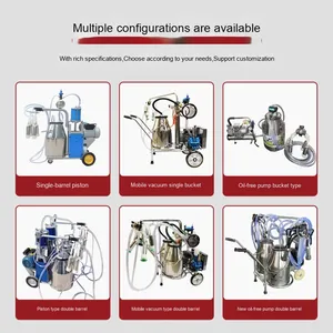 Machine à traire les vaches et les moutons à haute productivité, neuve ou d'occasion, avec pompe à vide automatique et pompe à moteur haute performance, pour fermes laitières - Product Image 2