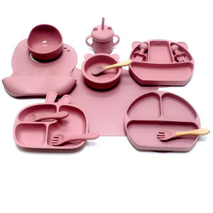 Nuevo Juego <span class=keywords><strong>de</strong></span> Platos y Tazones <span class=keywords><strong>de</strong></span> Silicona con Succión <span class=keywords><strong>para</strong></span> Bebés, Babero, Vaso, Vajilla Infantil, Juego <span class=keywords><strong>de</strong></span> Alimentación, Utensilios <span class=keywords><strong>para</strong></span> Comer <span class=keywords><strong>para</strong></span> Bebés <span class=keywords><strong>de</strong></span> <span class=keywords><strong>6</strong></span>+ <span class=keywords><strong>Meses</strong></span> - Product Image 4