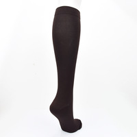Chaussettes de compression unies pour femmes et hommes, soutien des varices, chaussettes élastiques de course pour infirmières, enveloppement du mollet