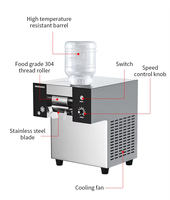 VNTKITCHEN Promotion Populaire Machine à Glace Pilée Commerciale en Acier Inoxydable VNT-FC-80F de Comptoir, Production en 3 Secondes, 2L