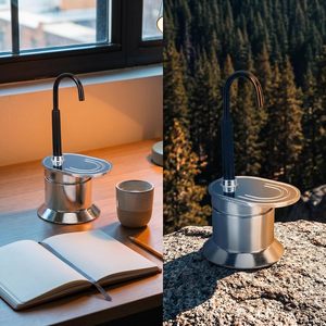 Outdoor Camping 1 Cup Percolator Efficient Portable Coffee <b>Maker</b> - Product Image 5