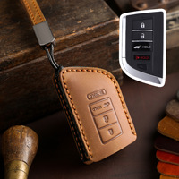 Convient à l'utilisation transfrontalière des étuis pour clés de voiture Acura RLX MDX/CDX/TLX-L/NSX étuis de protection en cuir véritable faits à la main